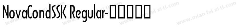 NovaCondSSK Regular字体转换